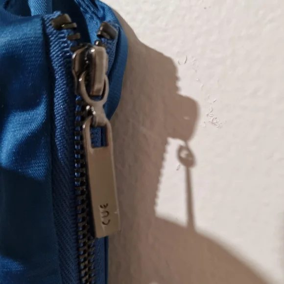 Cue Size 6 Teal Satin Cocktail Party Pencil Dress - Picture 3 of 7